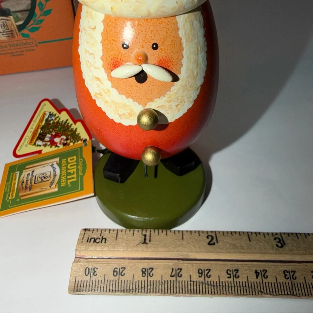 KATHE WOHLFAHRT DUFTL MANNCHEN *SMOKY SANTA* INCENSE SMOKER GERMANY NIB